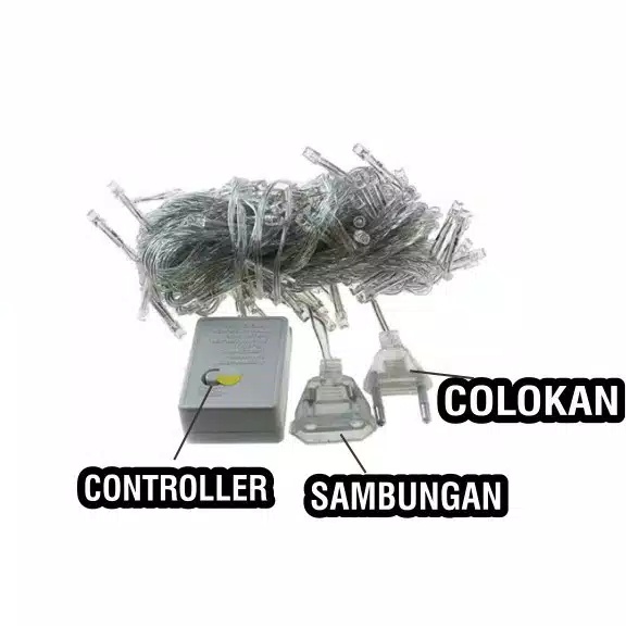 LAMPU TUMBLR LED 10 MTR PACKING KOTAK DEKORASI NATAL HIAS IMPORT MURAH COD Azgalery LT-1050K LT-0842P