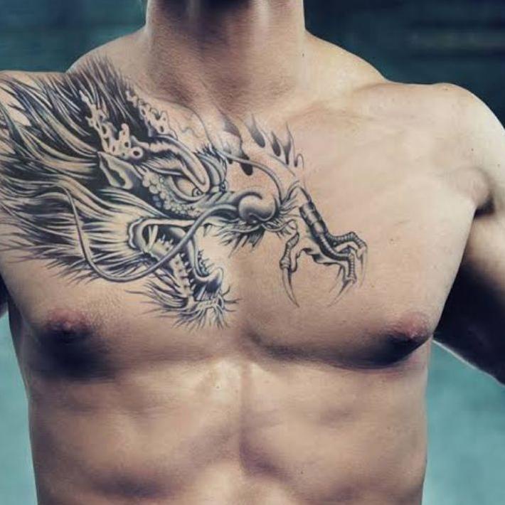 Tatto temporer Dada motif Naga Temporary tattoo Dragon Stiker tato tahan air Waterproof Cod