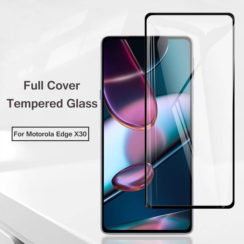 Pelindung Layar Tempered Glass Full Cover Untuk Motorola Moto E 5 6 6i 7 7i Power 4G Play Plus DGE X30 5G on E 20 30 40 4G 6S 2020