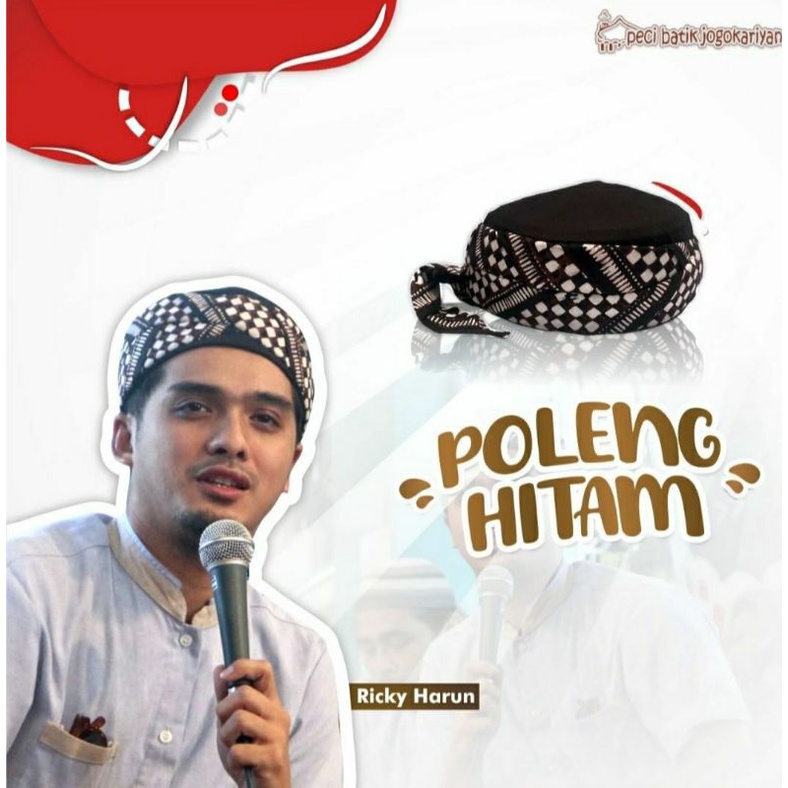 Peci Batik Jogokariyan (Motif Poleng)