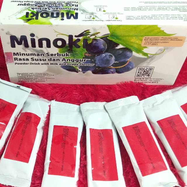 

Minioki pemutih herbal rasa susu anggur