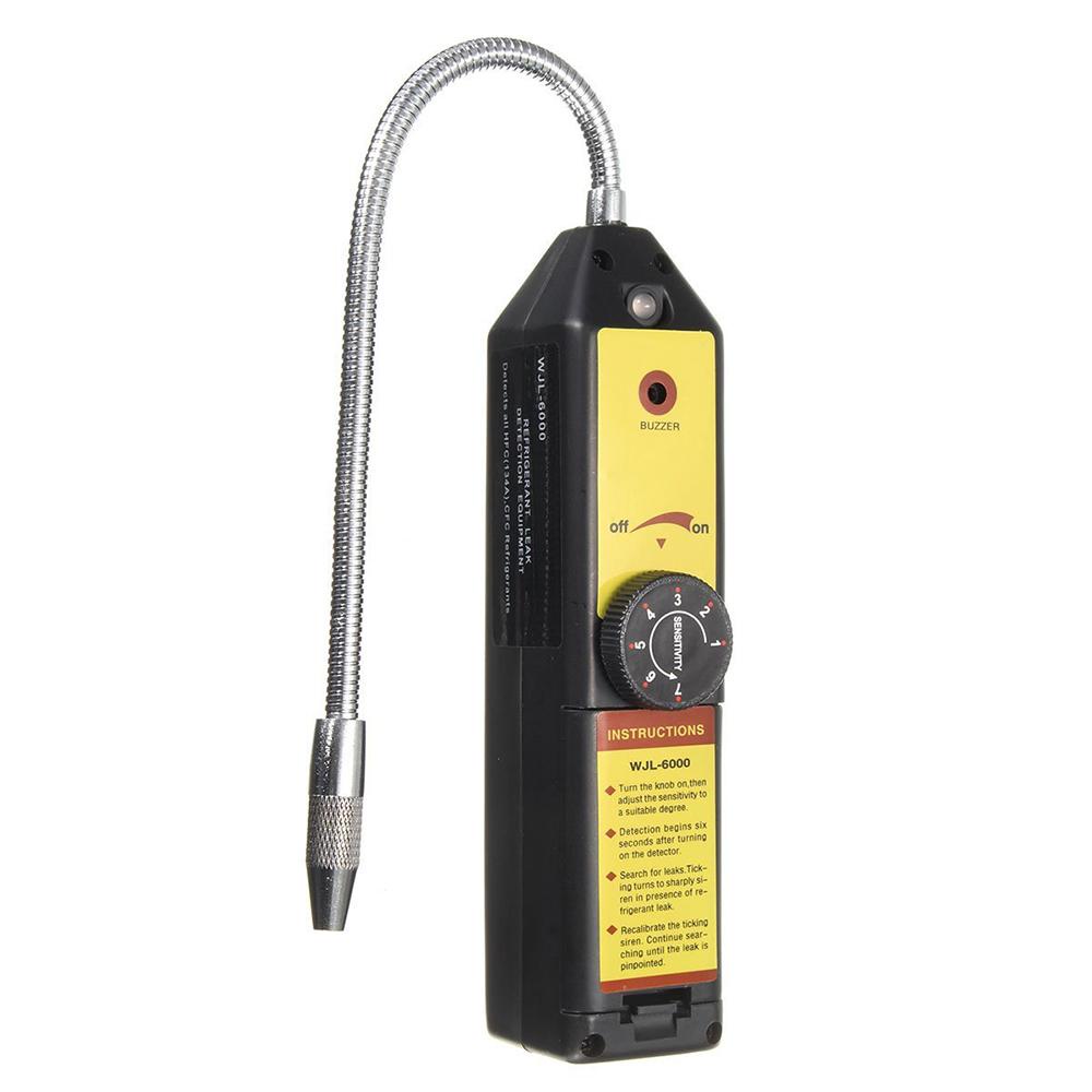 Leak Detector WJL-6000 alat Detector  Kebocoran Halogen Refrigerant, Monitor Gas Analisis Detektor Gas untuk Rumah R134a R410a R22a HFC CFC Penguji HVAC tipe wjl-6000