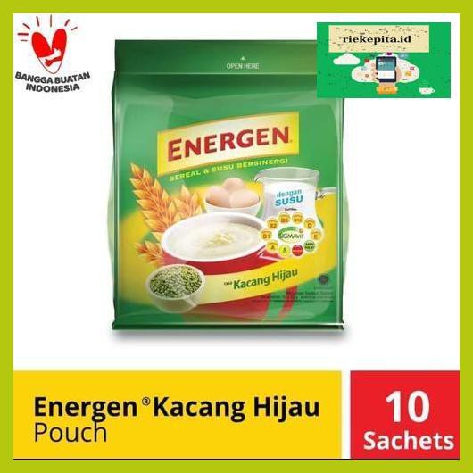 

5Yer67R- Energen Kacang Hijau Pouch 10 Sachet @31 Gr T7Rty67-