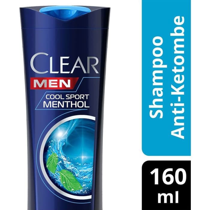 Clear Men Shampoo Anti Dandruff Cool Sport Menthol 160ml