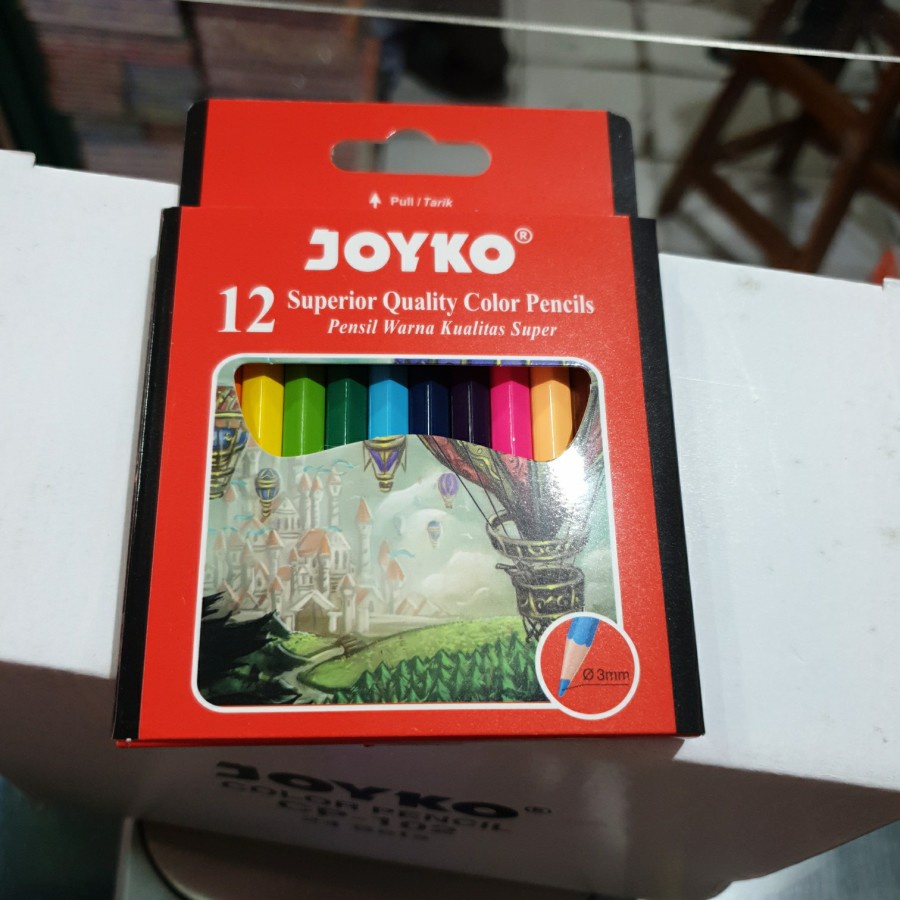 

Pensil Warna 12 w Pendek Cp-102 Joyko