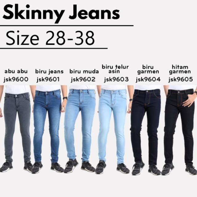 Celana Jeans Cowok Panjang Skinny Jeans JSK Jeans