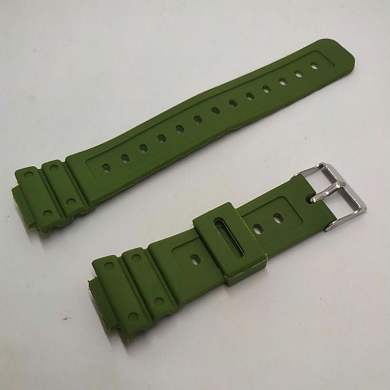 strap tali jam tangan Casio G-Shock GA-2100-2ADR hijau army