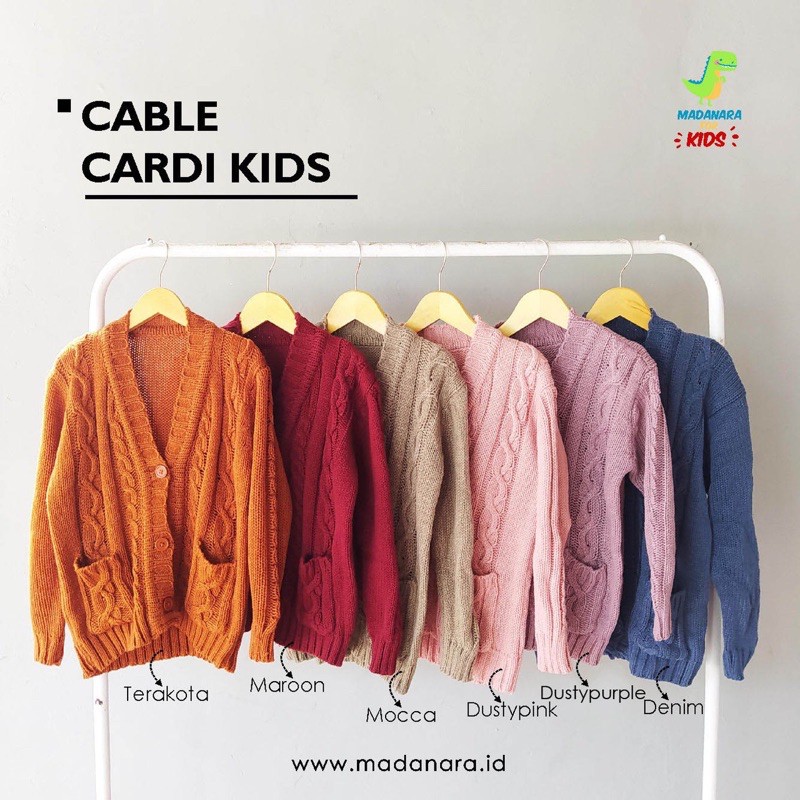 cable cardi kids UNISEX