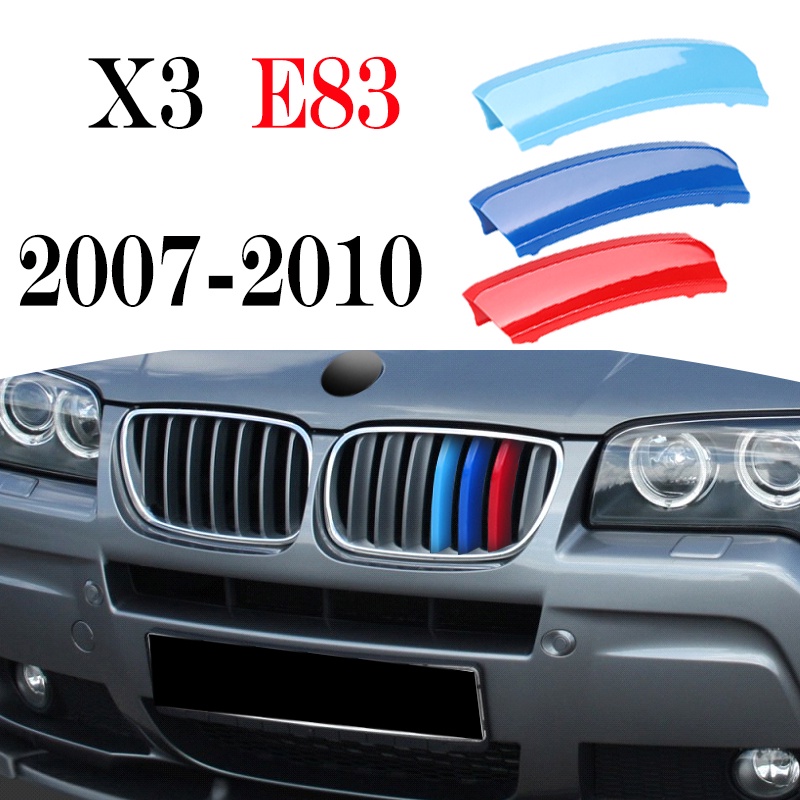 3pcs Klip Strip Trim Grille Mobil Balap Bahan ABS Untuk BMW X3 E83 03-06 07-10 F25 11-17 G01 18-21 X4 F26 G02