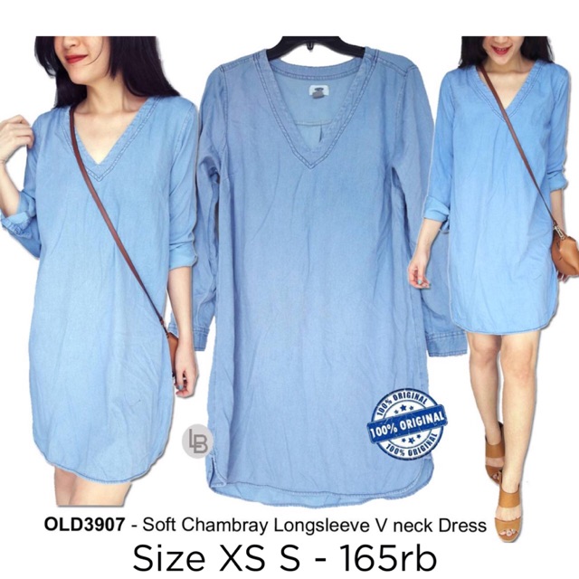 Old navy soft chambray jeans dress