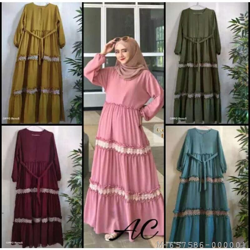 baju muslimah wanita terbaru model rendah