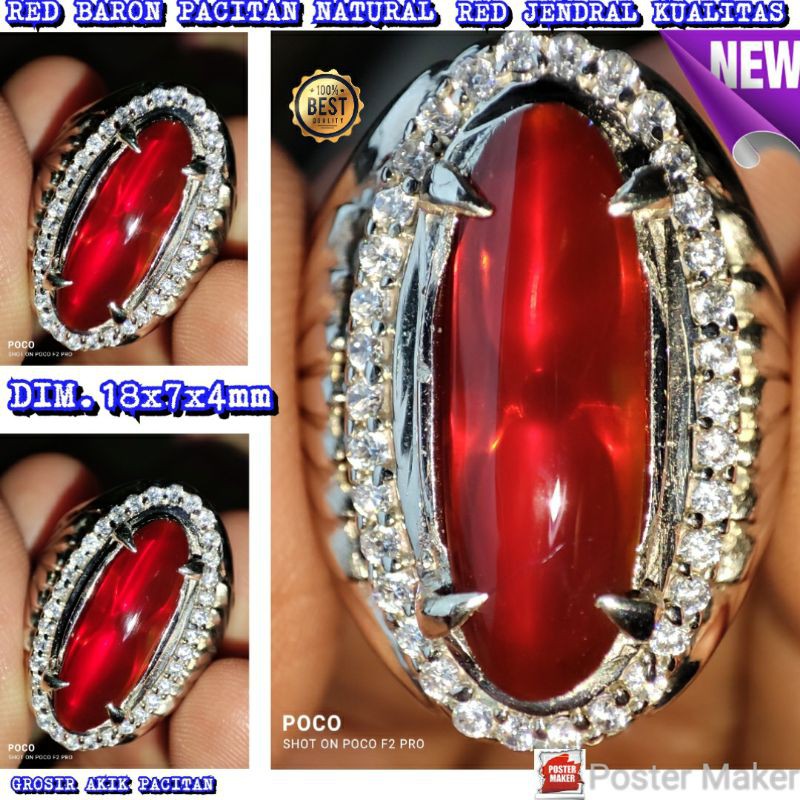 SUPER RED BARON PACITAN NATURAL MERAH JENDRAL