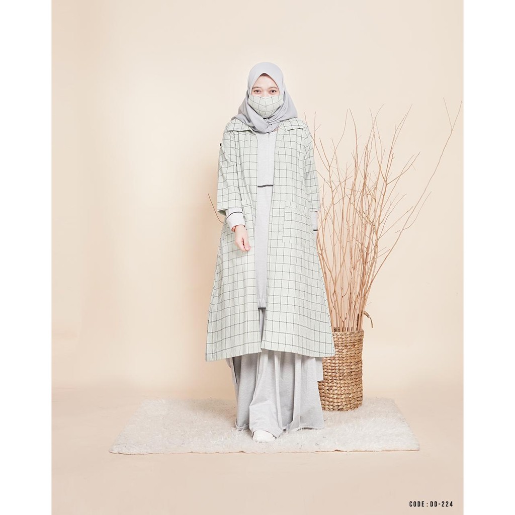 OUTFIT HIJAB 1 SET KATUN FLANEL|HIJAB FASHION|BAJU WANITA| BAHAN ADEM|HIJAB MURAH BERKUALITAS|