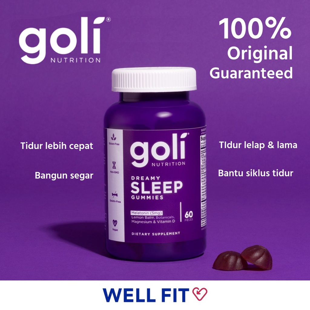 Official DREAMY SLEEP Gummy from GOLI / GOLI Ungu