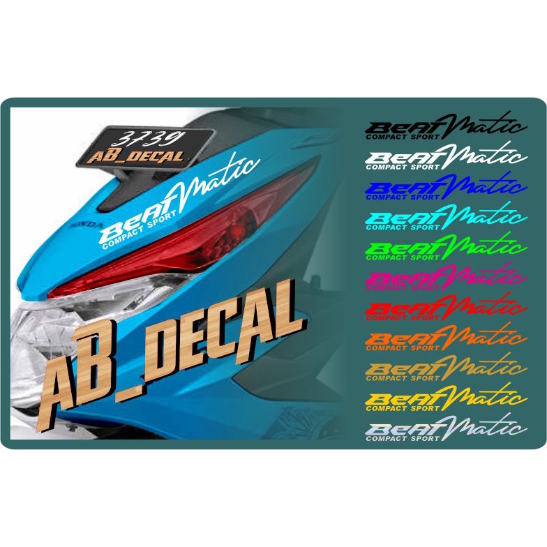 stiker | kating tulisan beat