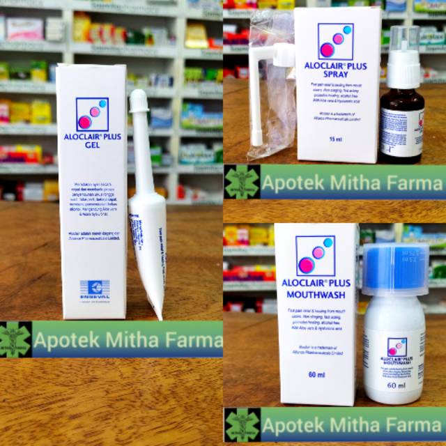 ALOCLAIR PLUS ORAL RINSE / ORAL SPRAY / ORAL GEL OBAT SARIAWAN AMPUH