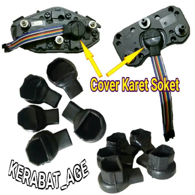 Socket Soket H4 Cover karet Spidometer dll universal Modifikasi Original Tebal