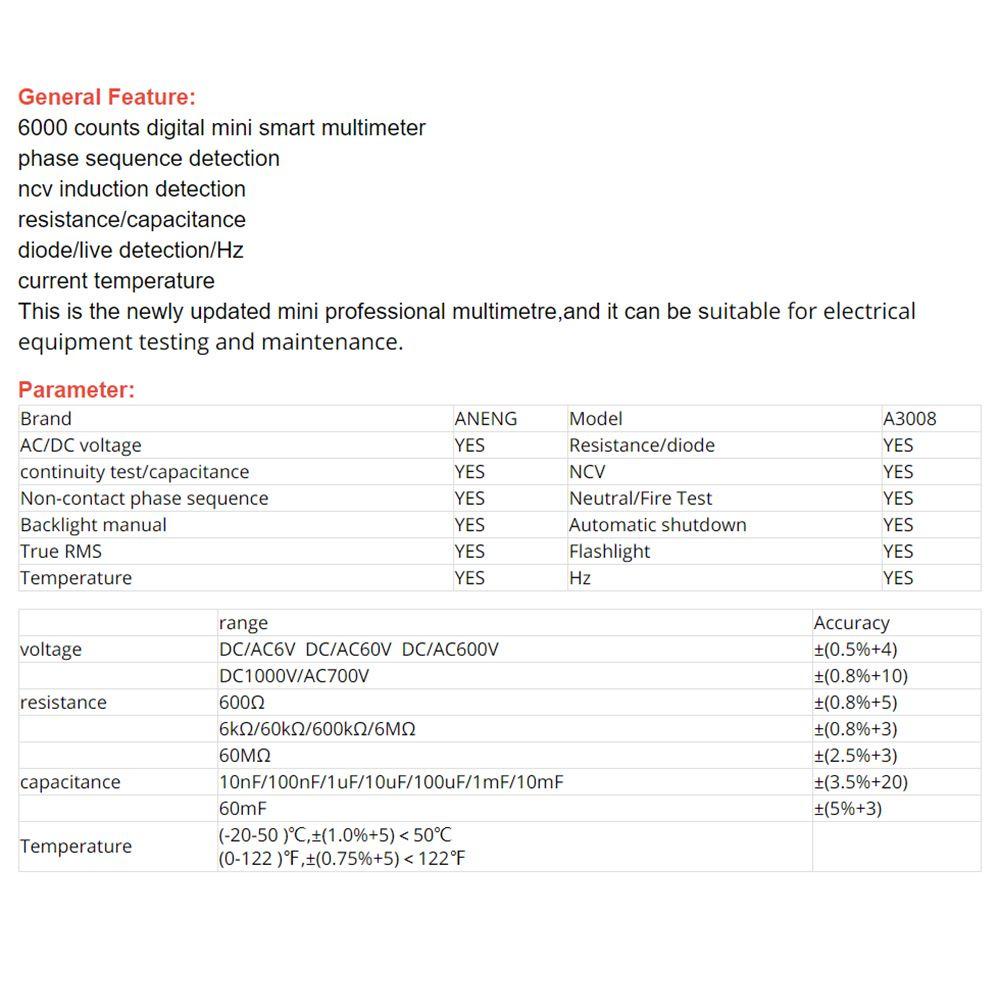 Solighter Pen Type Digital Smart Multimeter Presisi Tinggi Non Kontak AC/DC Auto Intelligent Sensor