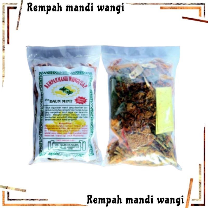 Rempah mandi wangi, rempah mandi uap herbal