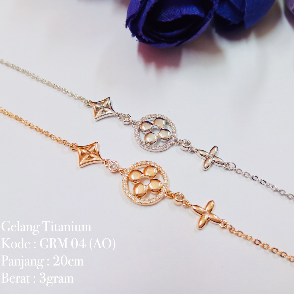 Gelang Tangan Titanium Gelang Tangan Rantai Wanita Gelang Fashion Korea Titanium Murah Gelang Cantik Shopee Indonesia