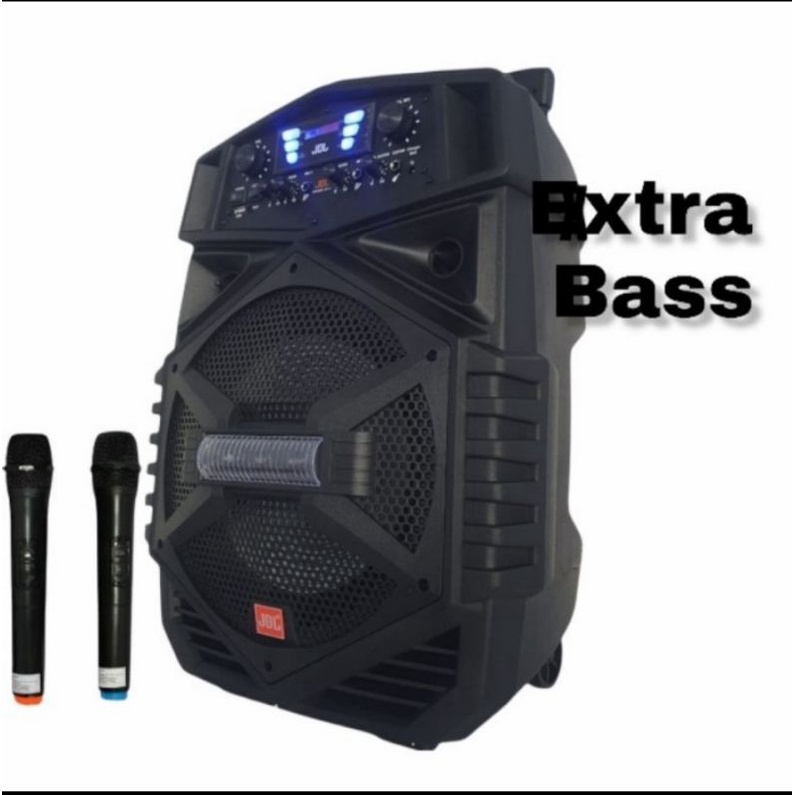 Speaker Aktif 12 Inch JDL Bluetooth Radio Karaoke Free 2 Mic Wireless Extra Bass