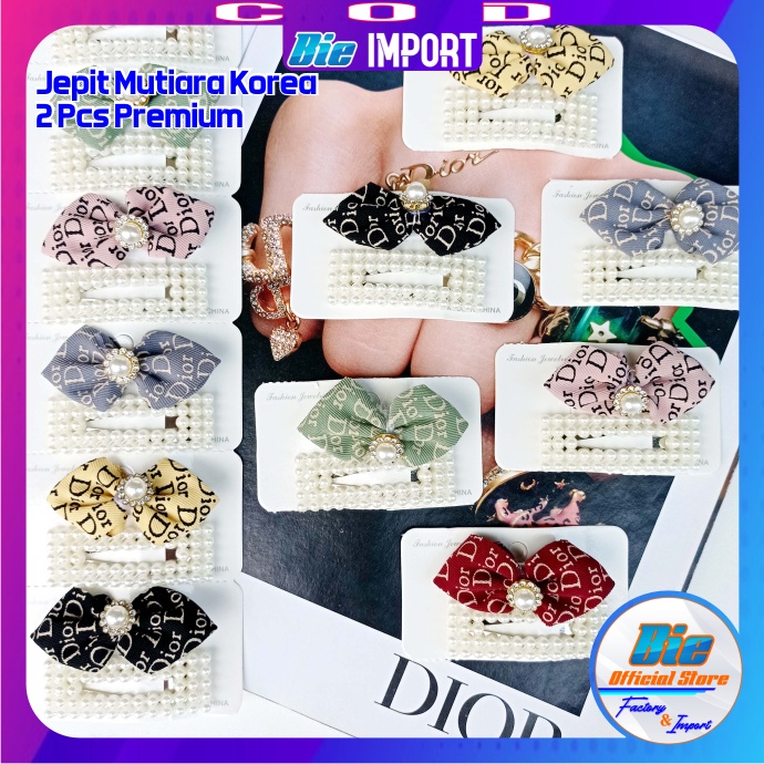 2 Pcs Jepit Rambut Korea Premium Impor Best Seller