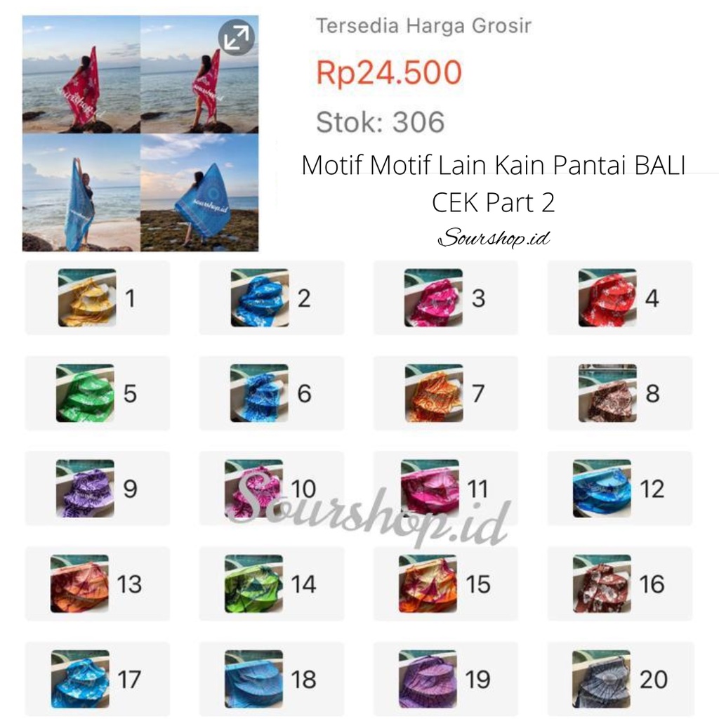 Kain Pantai Khas Bali | Sarung pantai Halus| Sarong Bali 145cm×100cm PART 1