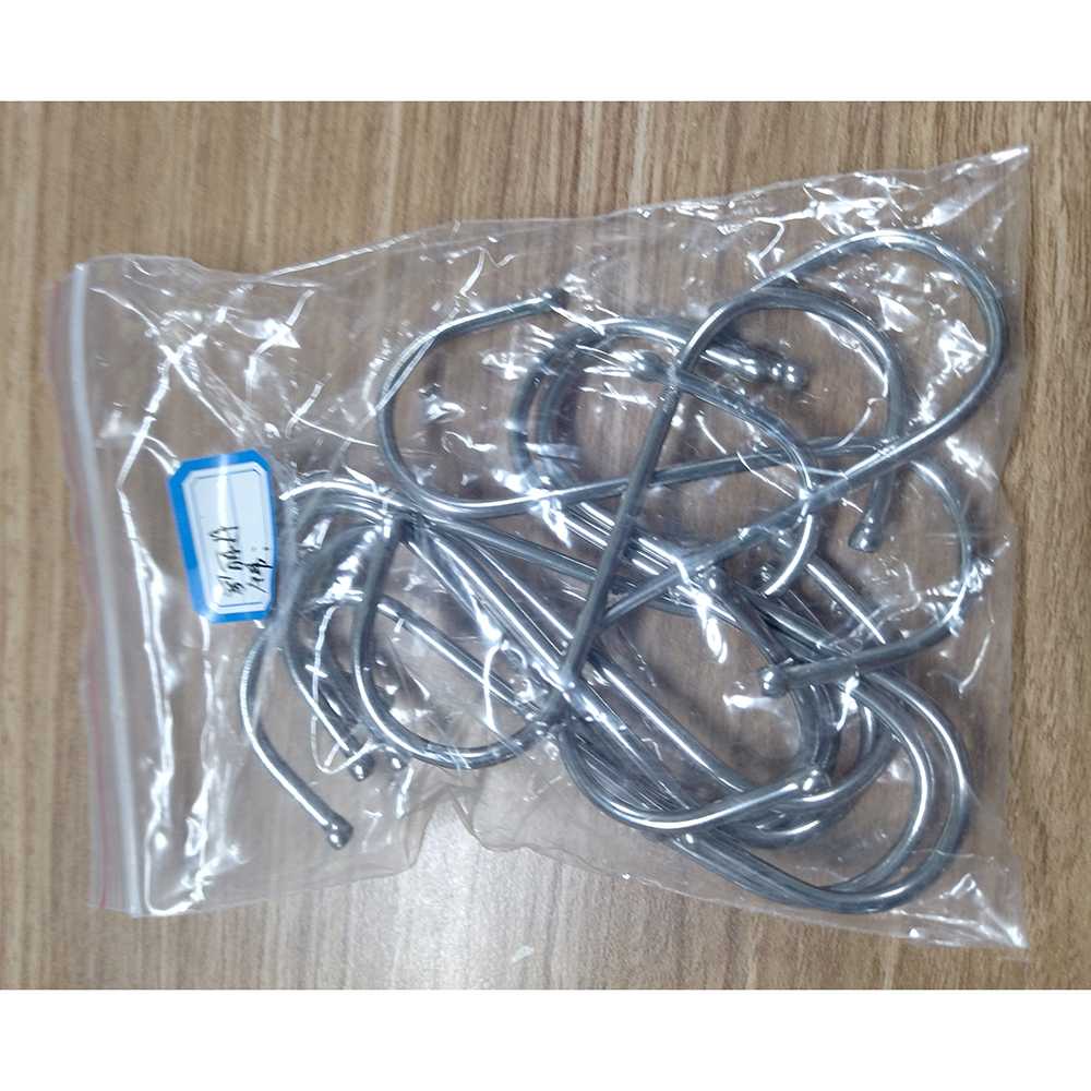 (100% BARANG ORI) Hanger Gantungan Serbaguna Stainless Steel 10PCS - M127105