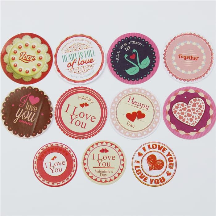 Stiker Thema Love (38pcs)