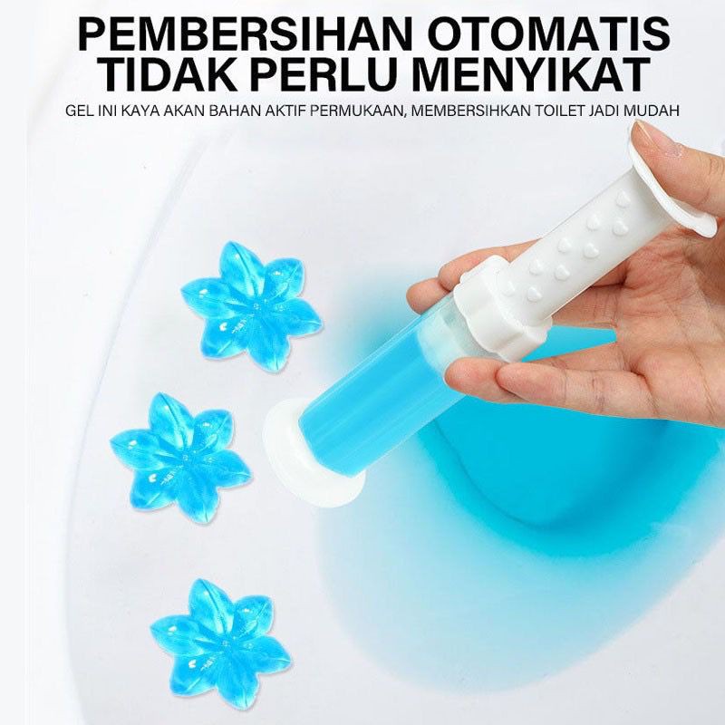 TOILET GEL CLEANER MOTIF BUNGA GEL PENGHARUM TOILET KAMAR MANDI WC GEL CLOSET TEMBAK PEWANGI KLOSET