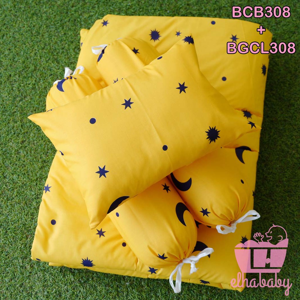 Elhababy bed cover bedcover bayi set motif murah selimut premium matras kasur  bayi karakter