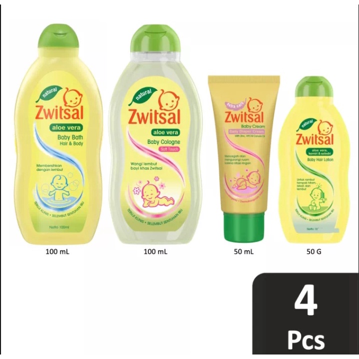 ZWITSAL NATURAL MURAH GIFT SET BASIC PACK / PERLENGKAPAN MANDI BAYI  / GIFT BOX ZWITSAL PROTECT &amp; CARE KIT