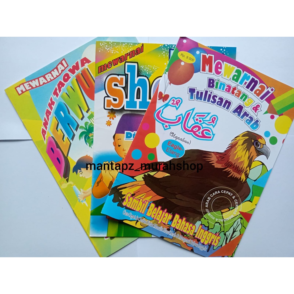 

Buku Mewarnai dan Belajar Wudhu / Arab / Sholat