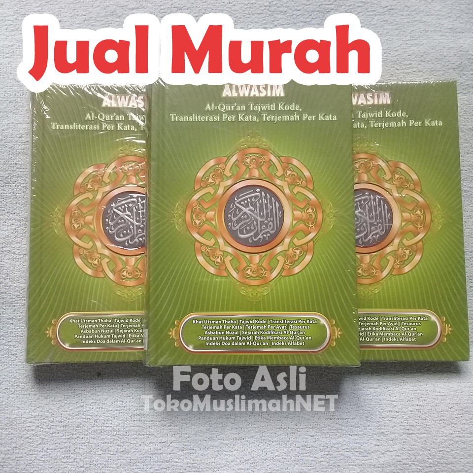Mushaf AL QURAN AL WASIM A5 - Tajwid & Terjemah Per Kata Lengkap 30 Juz Disertai Transliterasi Latin