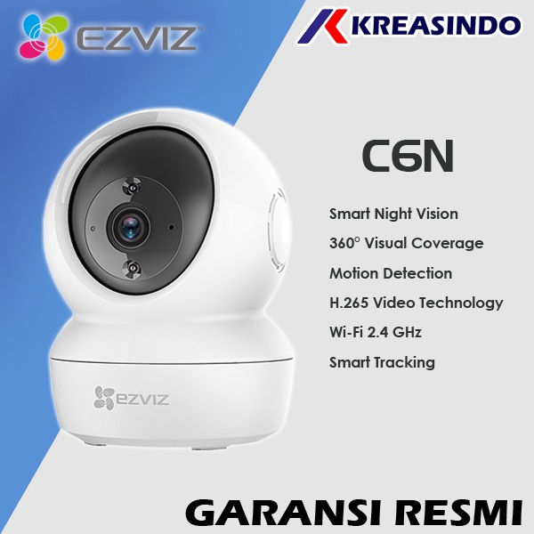 EZVIZ C6N 1080p 2MP 4MP Wifi Wireless CCTV Smart Ip Cam Garansi Resmi