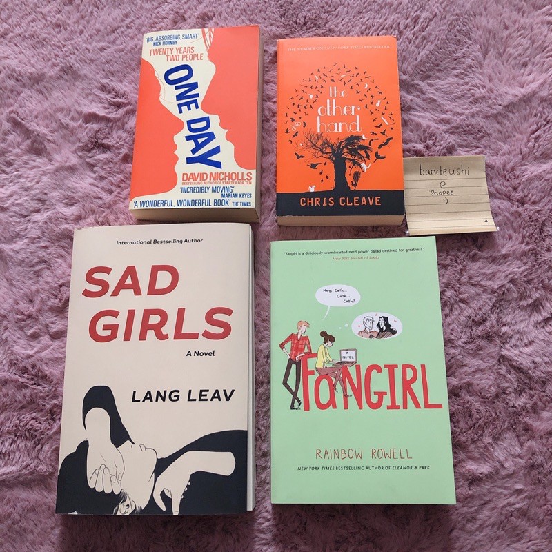 NOVEL BEKAS ENGLISH LANG LEAV SAD GIRLS RAINBOW ROWELL FANGIRL DAVID NICHOLLS CHRIS CLEAVE INGGRIS