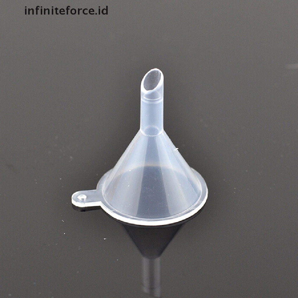 (Infiniteforce.Id) 10pcs Corong Mini Bahan Plastik Untuk Parfum / Minyak / Cairan