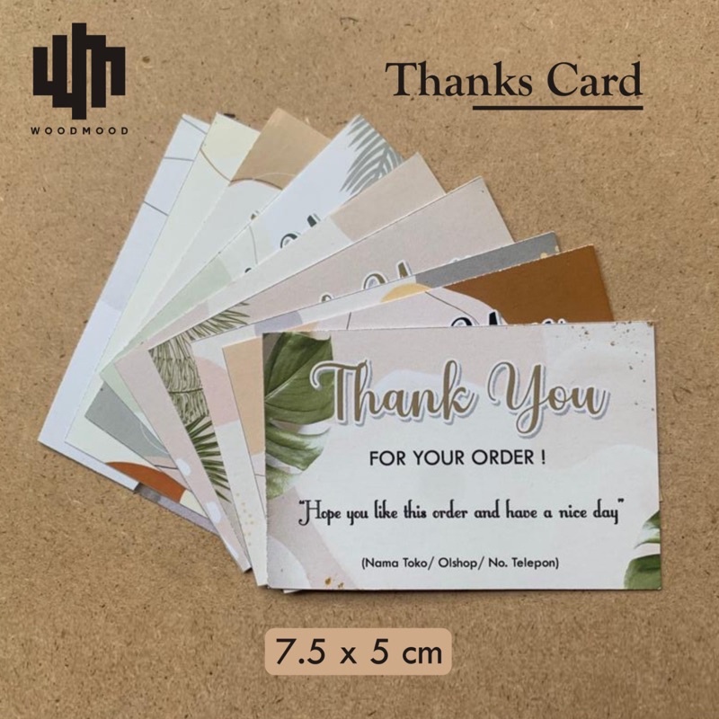 Kartu Ucapan Terima Kasih/ Thanks Card