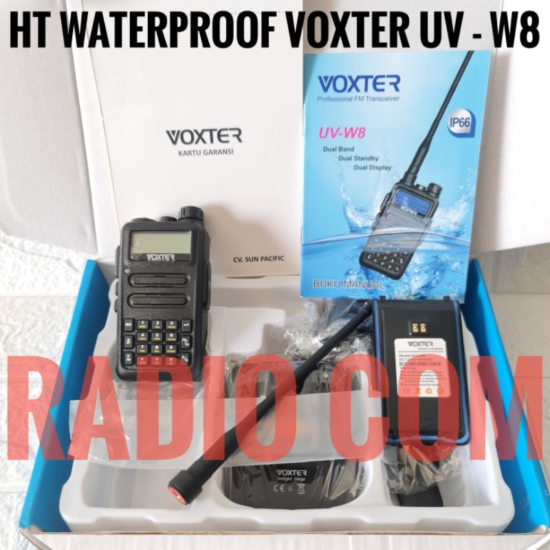 HT DUALBAND ANTI AIR VOXTER UV W8 HT WATERPROOF DUALBAND VOXTER UV-W8 HT MURAH UV W8 ANTI AIR