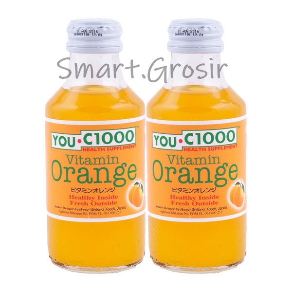 

YOU-C1000 VITAMIN ORANGE 140ML PAKET 6PC (BOTOL BELING)