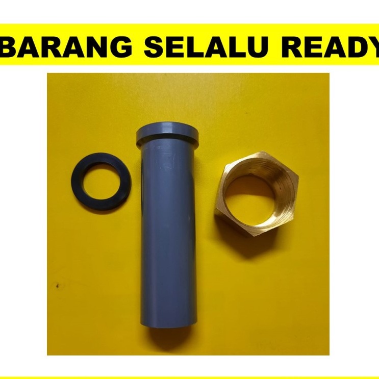 Satu Set Kopling Sanyo 1" x 3/4" Kopling sanyo Shimizu Wasser Kuningan Sok drat dalam 1" x 3/4" SAMB