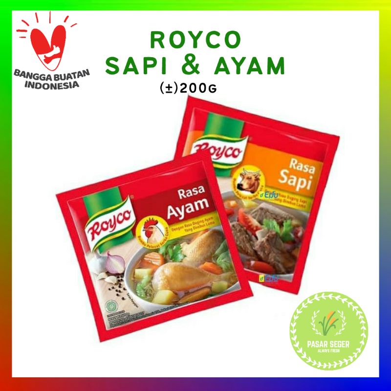 

ROYCO RASA AYAM/SAPI 9g