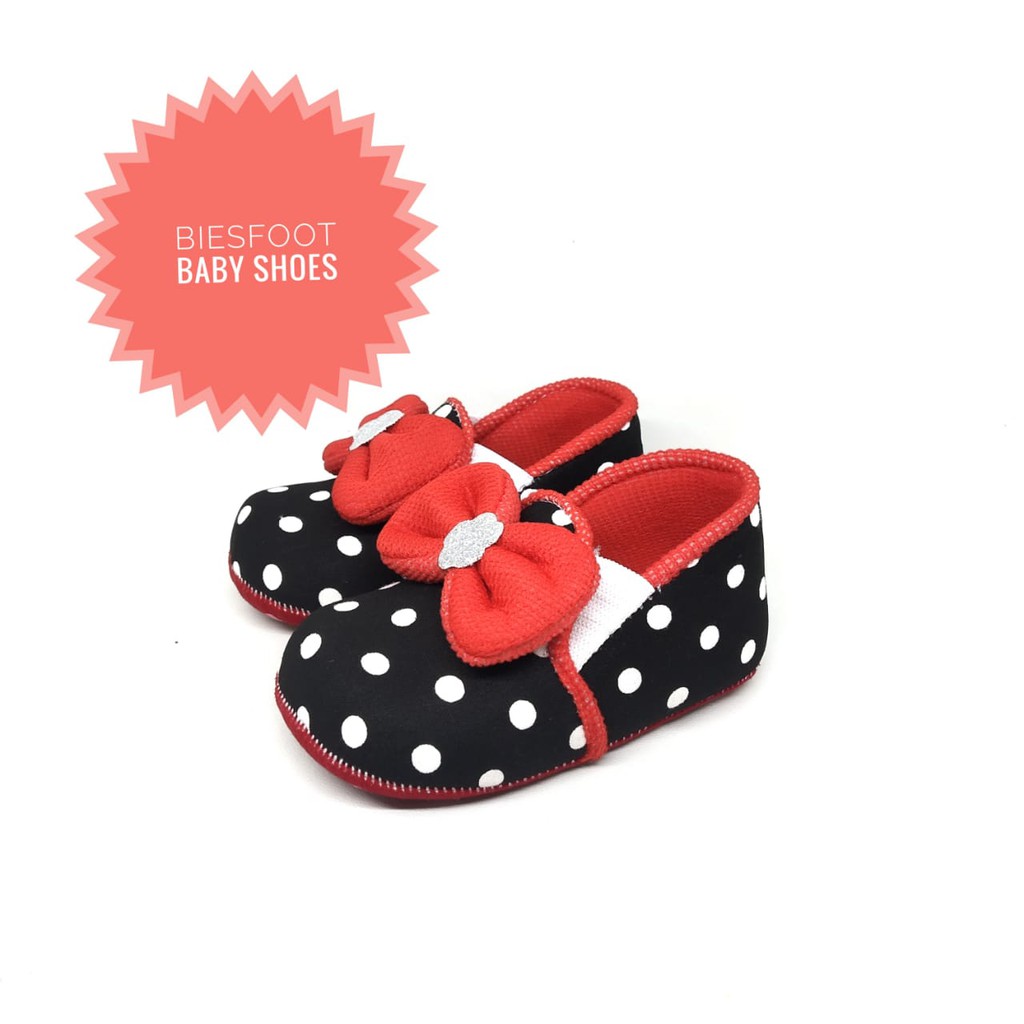 SEPATU BAYI PEREMPUAN/ SEPATU PREWALKER 0-12 BULAN/ SEPATU ANAK SLIP ON