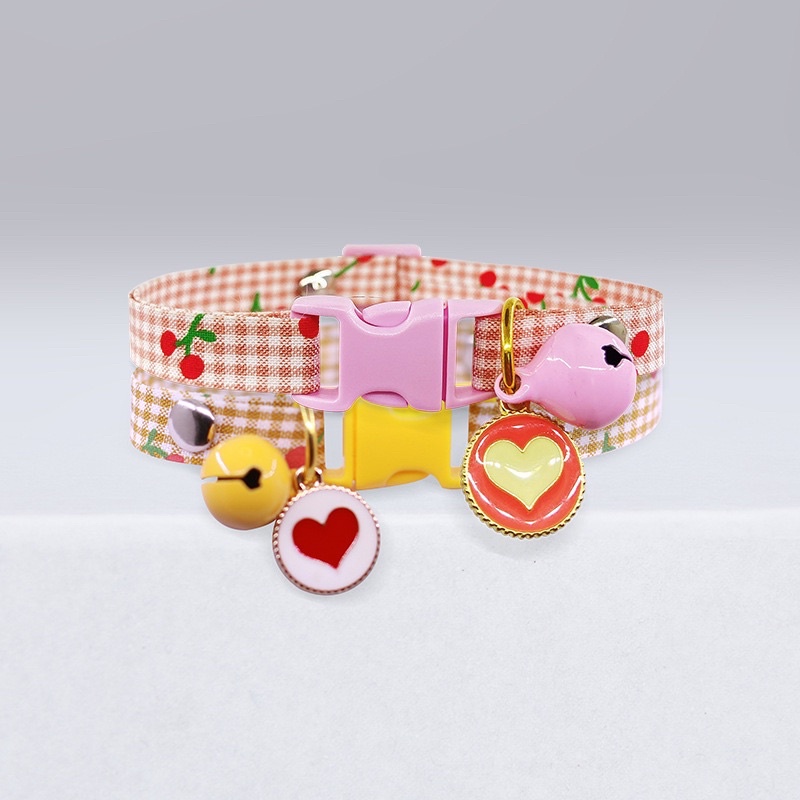 Cherry Lemon Pet Dog Cat Collar Kalung Anjing Kucing Lucu