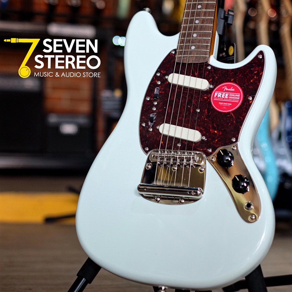 Squier Classic Vibe 60s Mustang Sonic Blue