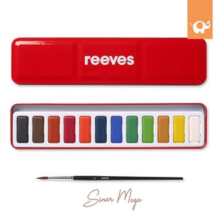  Reeves  Watercolour Cake 12 Colors Cat  Air  Murah Shopee 