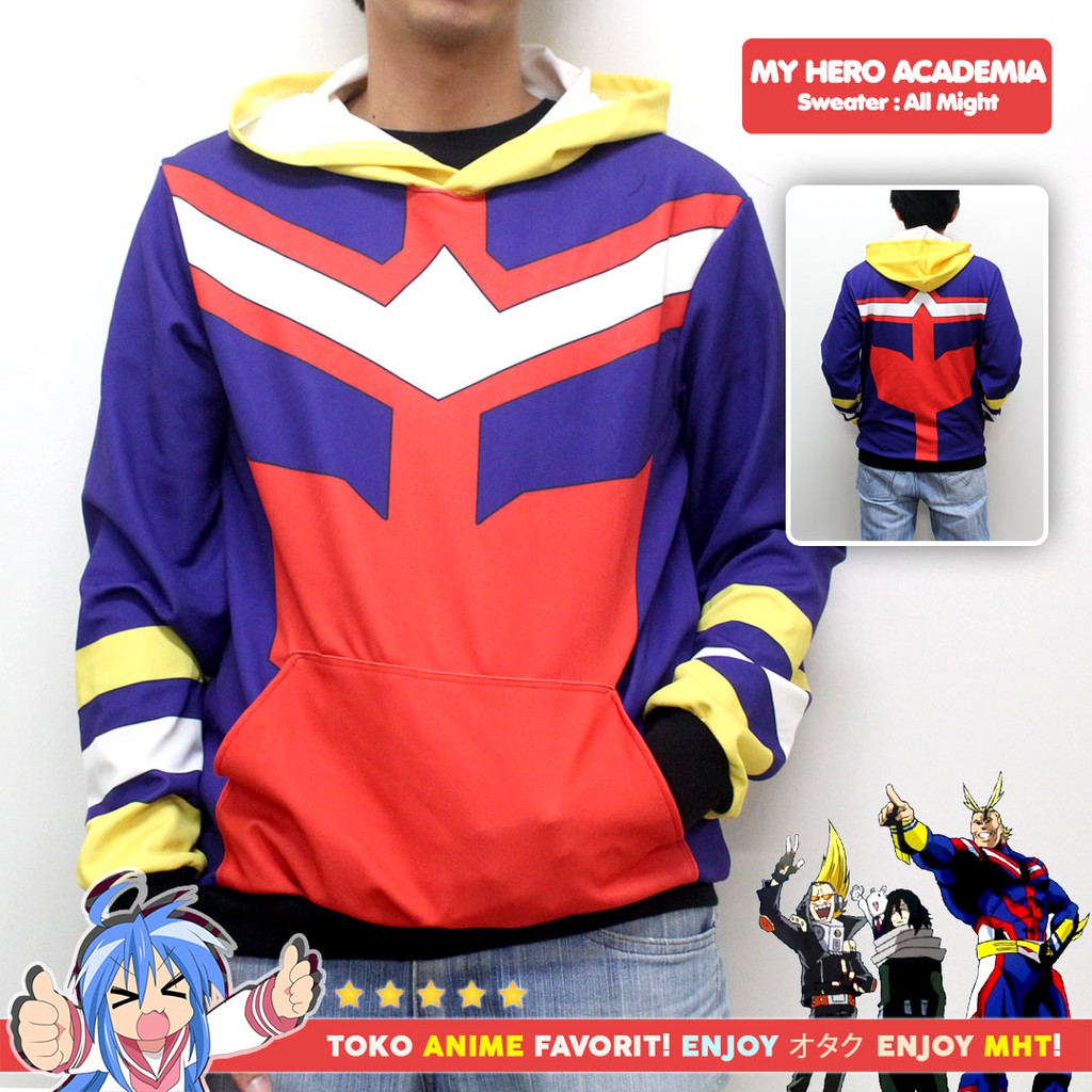 Jaket Sweater Anime Boku no Hero Academia My Hero Academia All Might