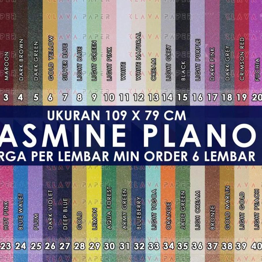 

MurahBanget!!! Kertas Jasmine Plano 109x79 cm Paper Flower Kertas Undangan KLAVA