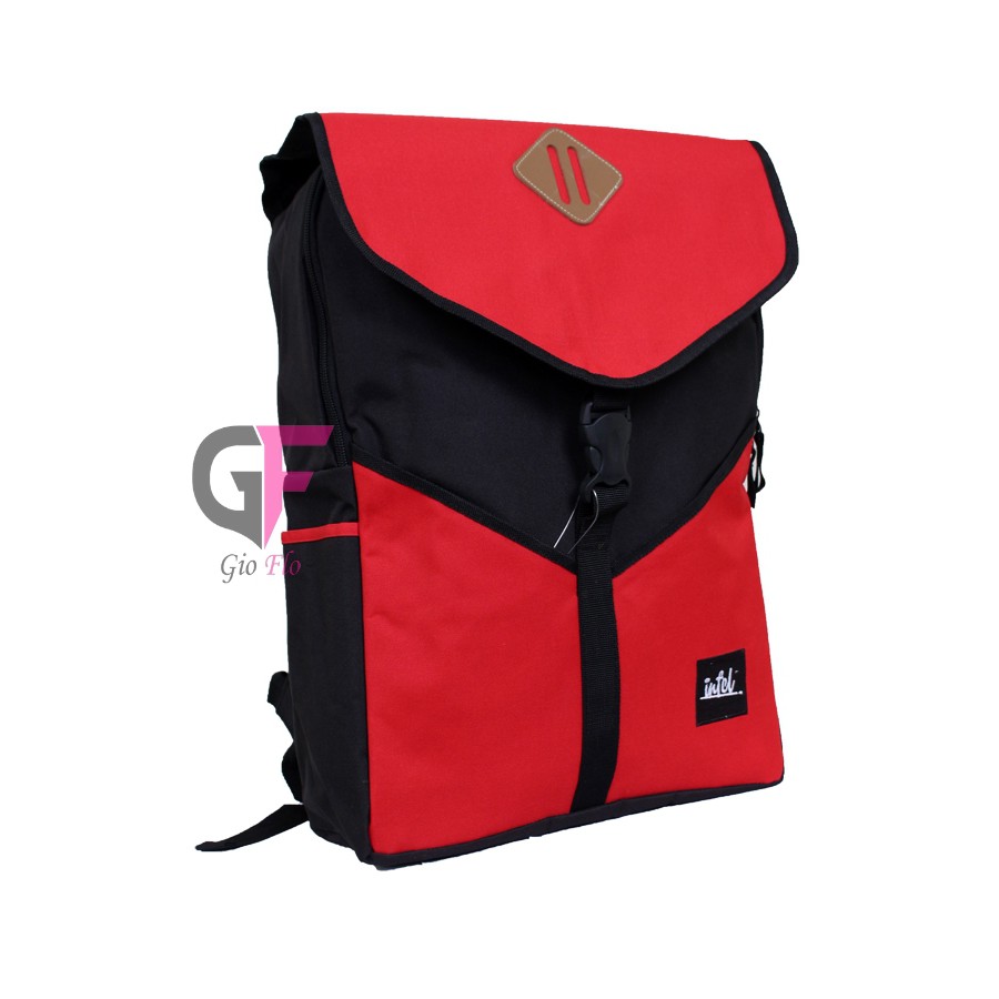 GIOFLO Tas Backpack Terbaru Keren Red / ICO 342