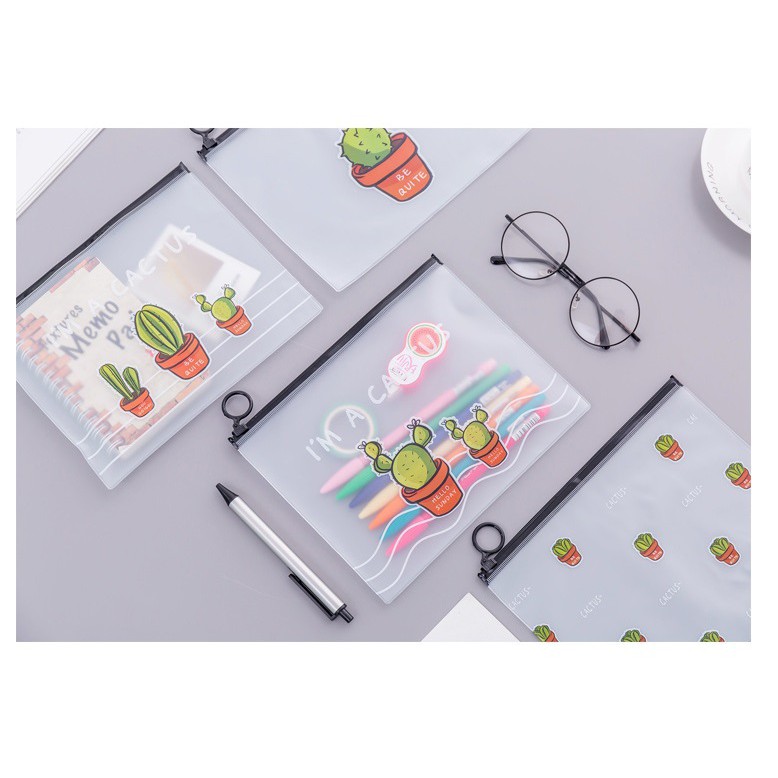 

Korean Castus PVC Transparant Stationery A5 File Folder